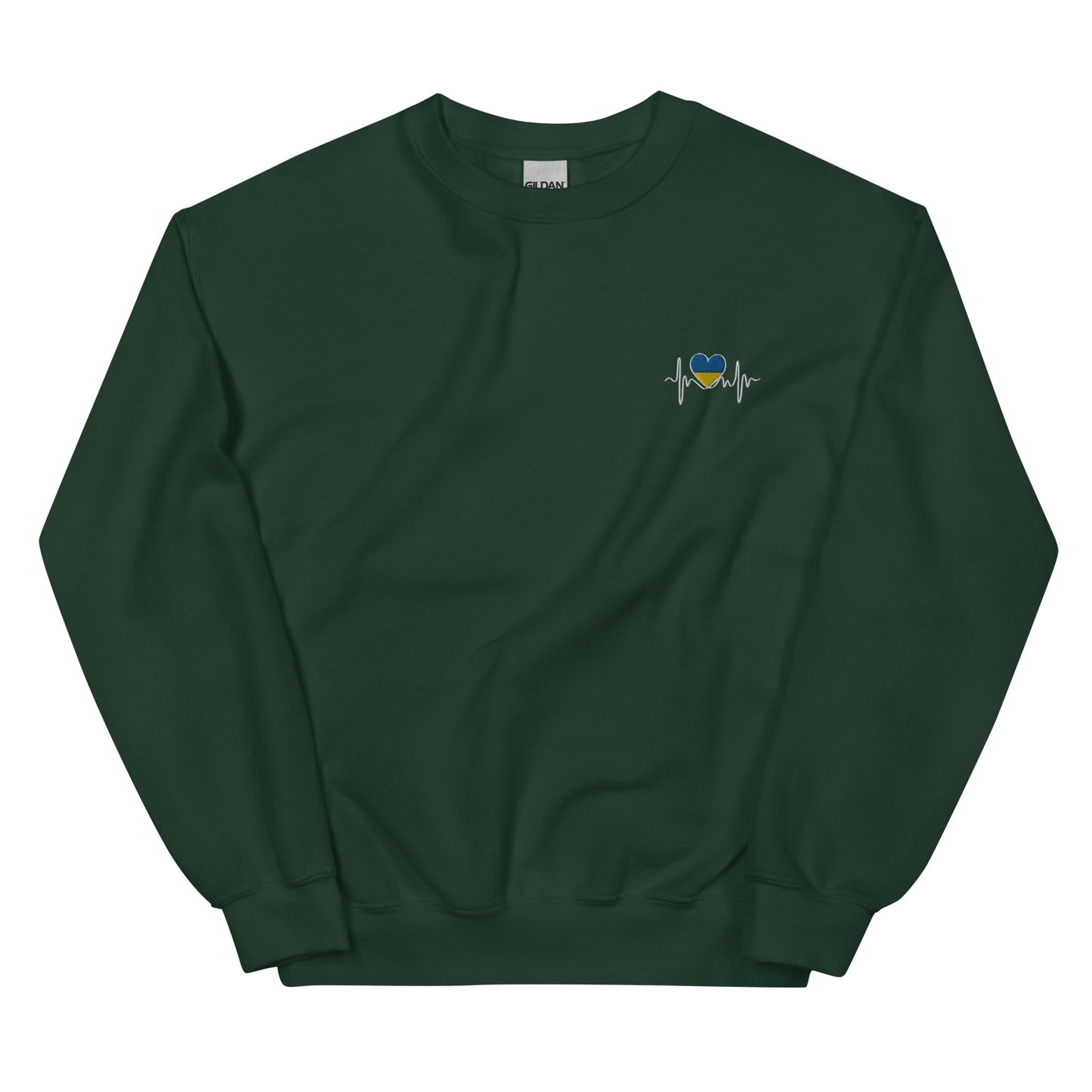 Sweatshirt with Embroidery Pulse on left