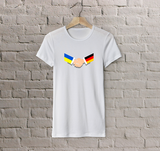 Футболка Німеччина + Україна (рукостискання)